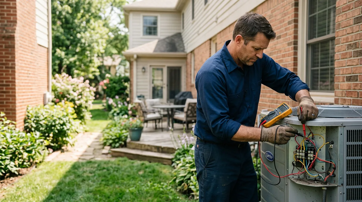 HVAC technician working near Pequot Lakes, MN